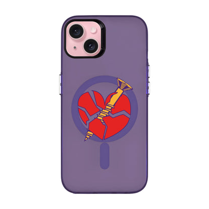 BROKEN HEART-iPhone 15 Plus Hold Kılıf MagSafe Özellikli