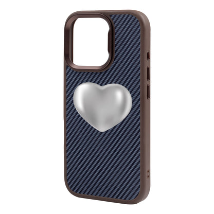 SILVER HEART-iPhone 16 Pro Max Plaid Kılıf MagSafe Özellikli