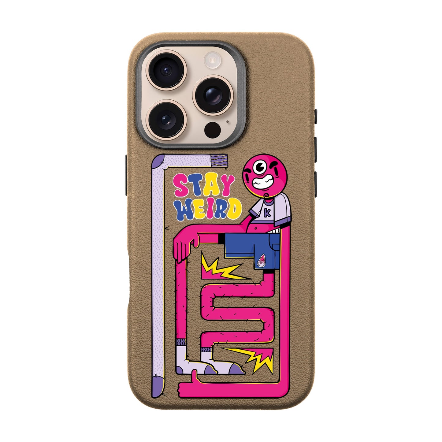 OG TOOTHY-iPhone 16 Pro Leather Premium Kılıf MagSafe Özellikli