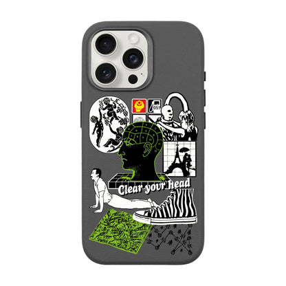 CLEAR YOUR HEAD-iPhone 15 Pro Max Leather Premium Kılıf MagSafe Özellikli