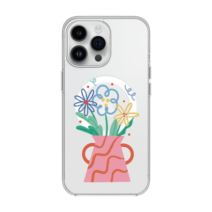 PINK VASE-iPhone 14 Pro Max Solid Kılıf MagSafe Özellikli