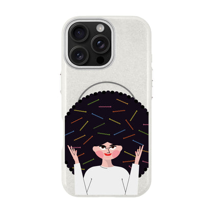 TANGLES OF HAPPINESS-iPhone 16 Pro Max Radiant Kılıf MagSafe Özellikli