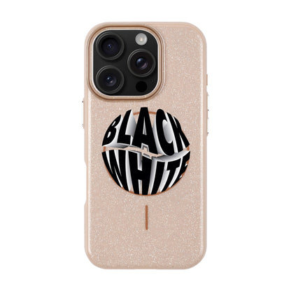 BLACK WHITE-iPhone 16 Pro Radiant Kılıf MagSafe Özellikli