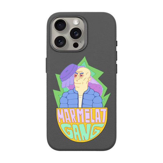 MARMELAT GANG-iPhone 15 Pro Max Leather Premium Kılıf MagSafe Özellikli