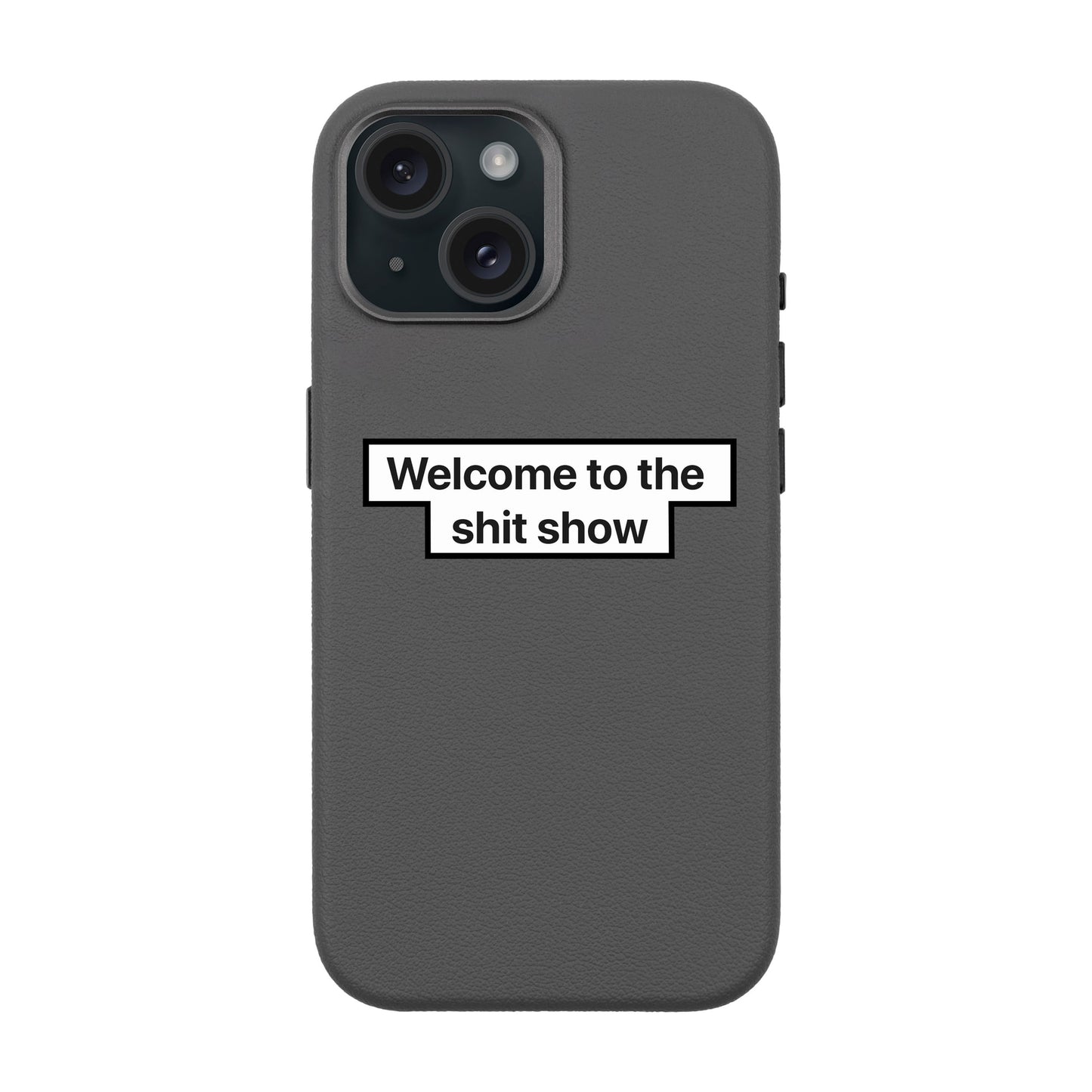 WELCOME-iPhone 15 Leather Premium Kılıf MagSafe Özellikli