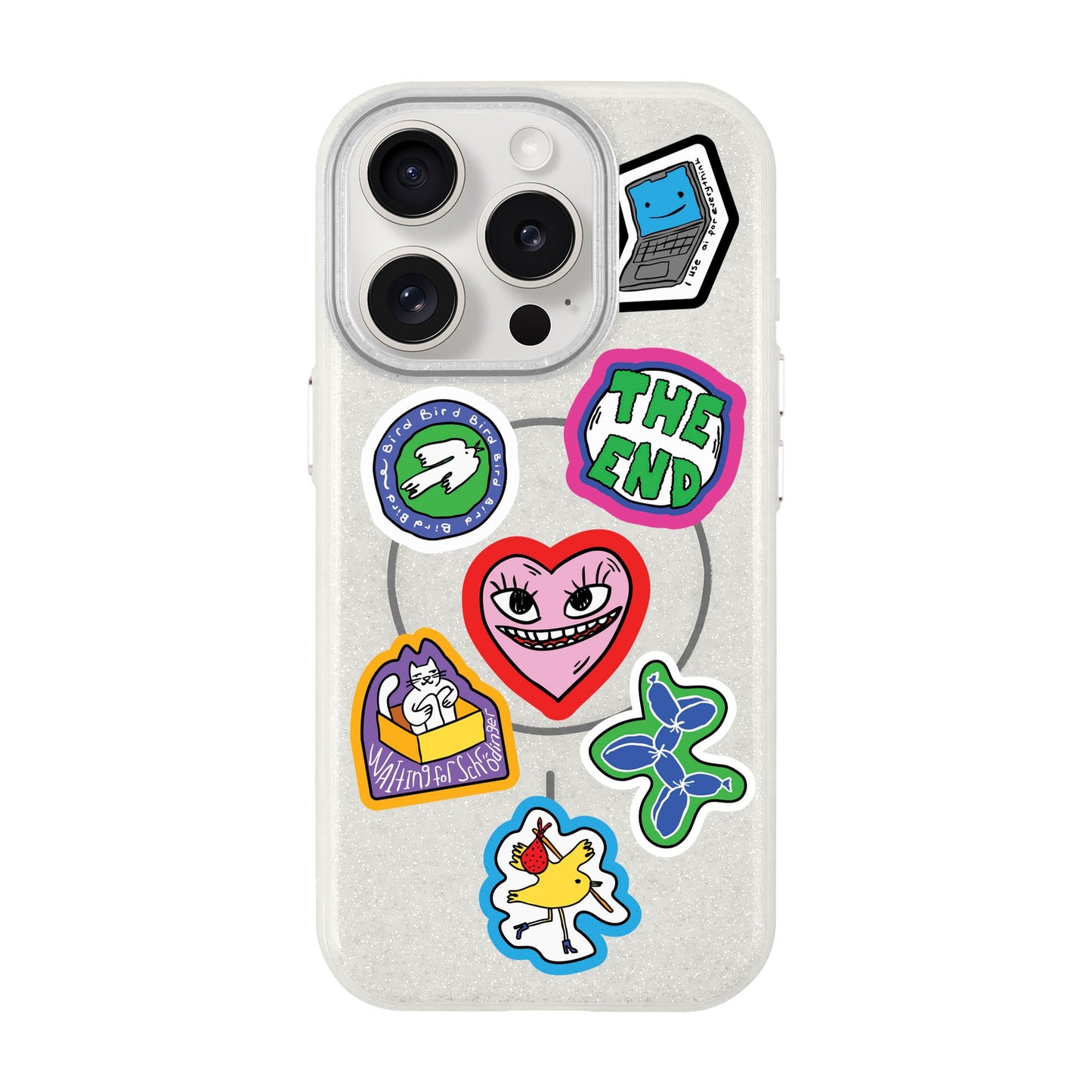TŌTEN STICKERZ-Radiant Kılıf MagSafe Özellikli - iPhone 15 Pro