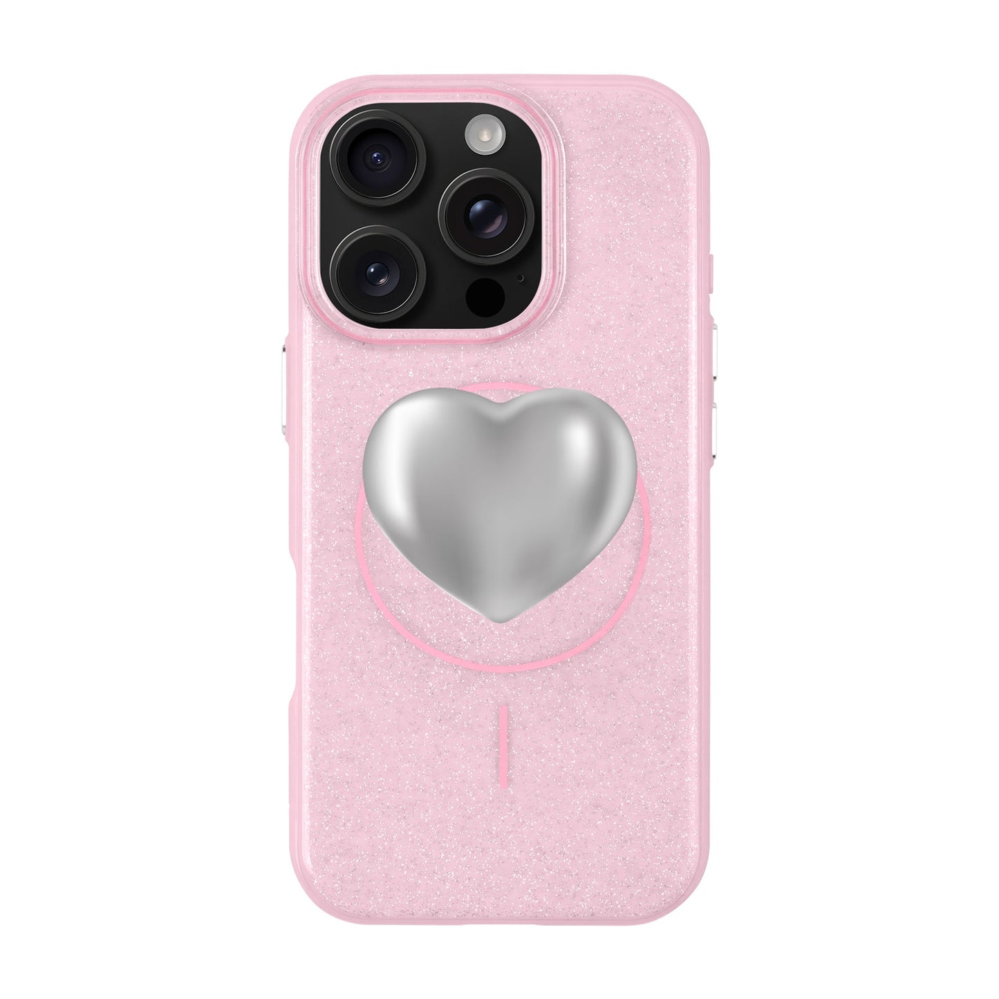 SILVER HEART-iPhone 16 Pro Radiant Kılıf MagSafe Özellikli
