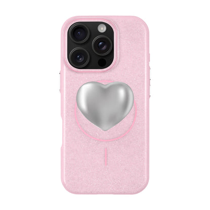SILVER HEART-iPhone 16 Pro Radiant Kılıf MagSafe Özellikli