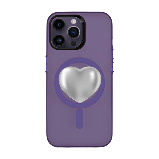 SILVER HEART-iPhone 14 Pro Max Hold Kılıf MagSafe Özellikli