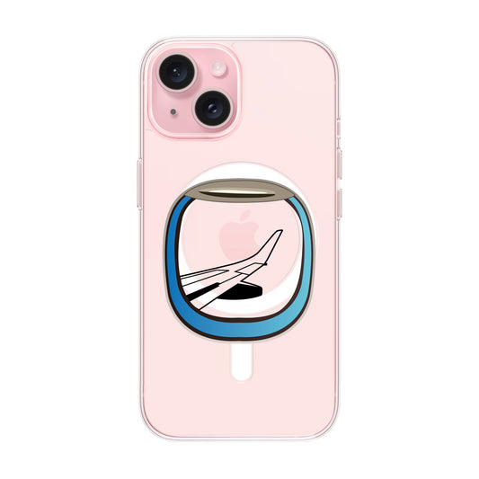 AIRCRAFT WINDOW-iPhone 15 Solid Kılıf MagSafe Özellikli