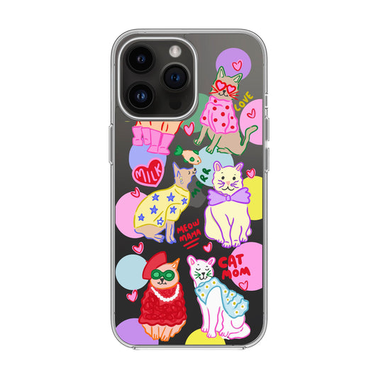 CAT MOM-iPhone 15 Pro Max Solid Kılıf