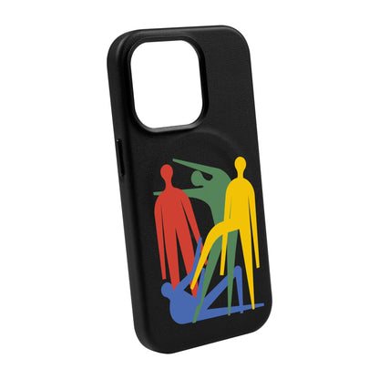 MANBOS-Leather Kılıf MagSafe Özellikli - iPhone 14 Pro