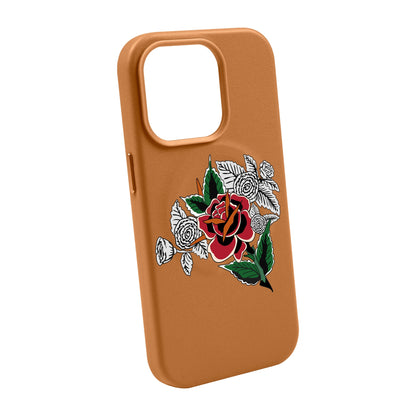 DRY ROSE-iPhone 14 Pro Max Leather Kılıf MagSafe Özellikli