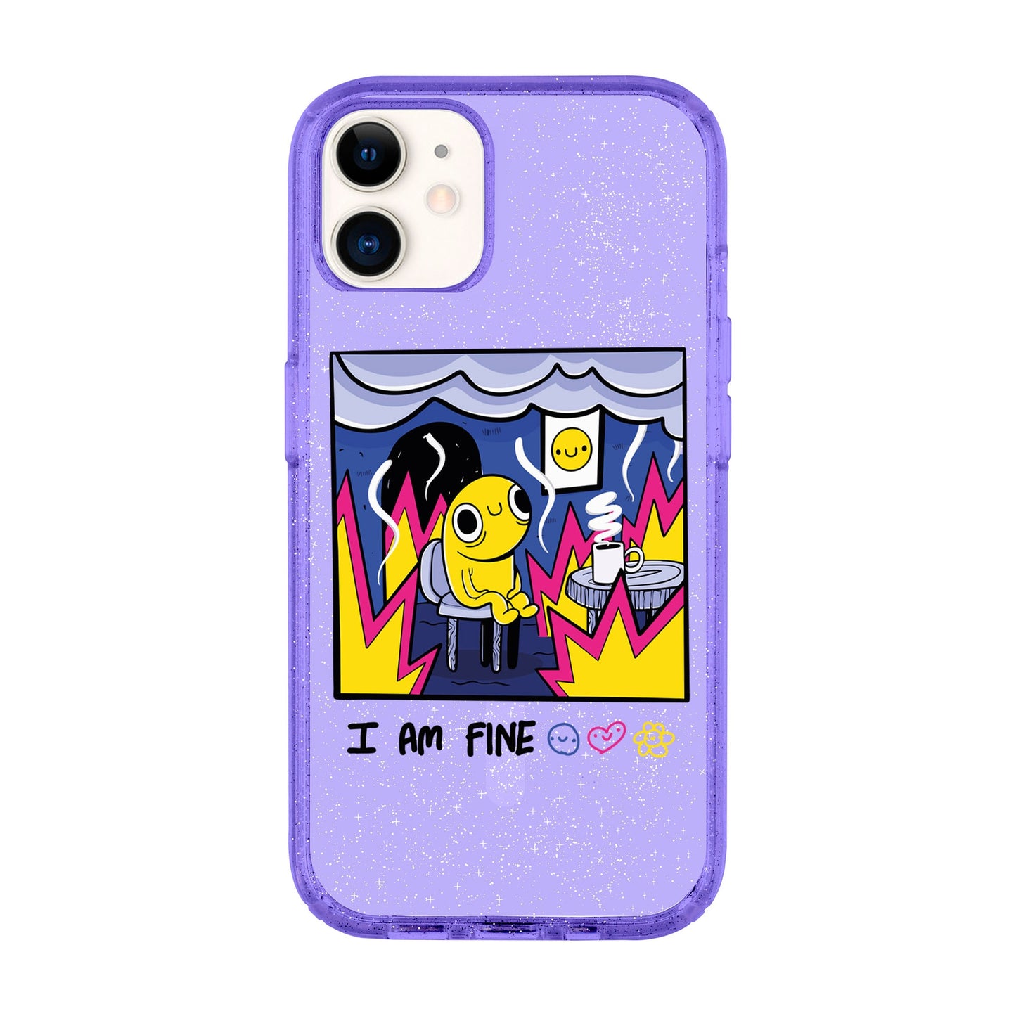 I AM FINE-iPhone 11 Shiny Kılıf MagSafe Özellikli