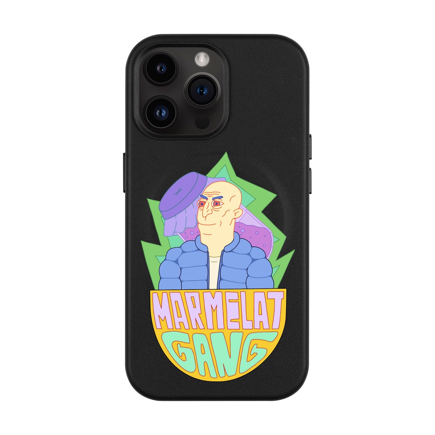 MARMELAT GANG-iPhone 14 Pro Max Leather Kılıf MagSafe Özellikli