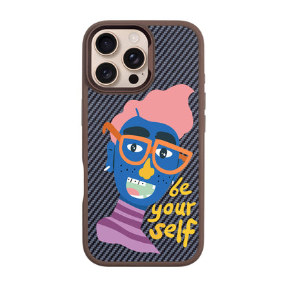 BE YOUR SELF-iPhone 16 Pro Max Plaid Kılıf MagSafe Özellikli