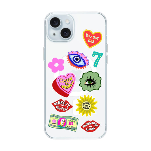 HM STICKERS-iPhone 15 Plus Solid Kılıf MagSafe Özellikli