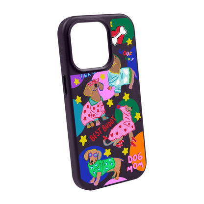 DOG MOM-Leather Kılıf MagSafe Özellikli - iPhone 11