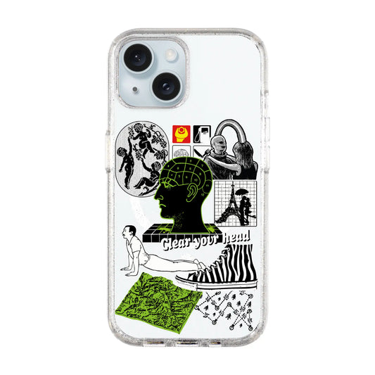 CLEAR YOUR HEAD-iPhone 15 Shiny Kılıf MagSafe Özellikli