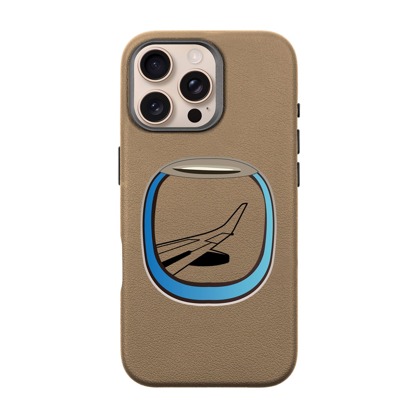 AIRCRAFT WINDOW-iPhone 16 Pro Max Leather Premium Kılıf MagSafe Özellikli