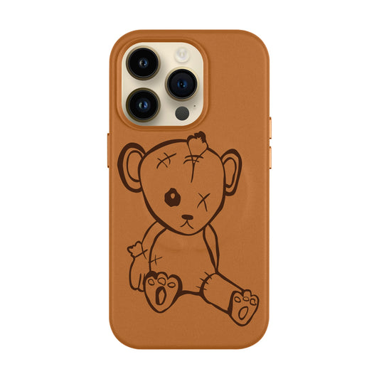 BABY BEAR-Leather Kılıf MagSafe Özellikli - iPhone 14 Pro