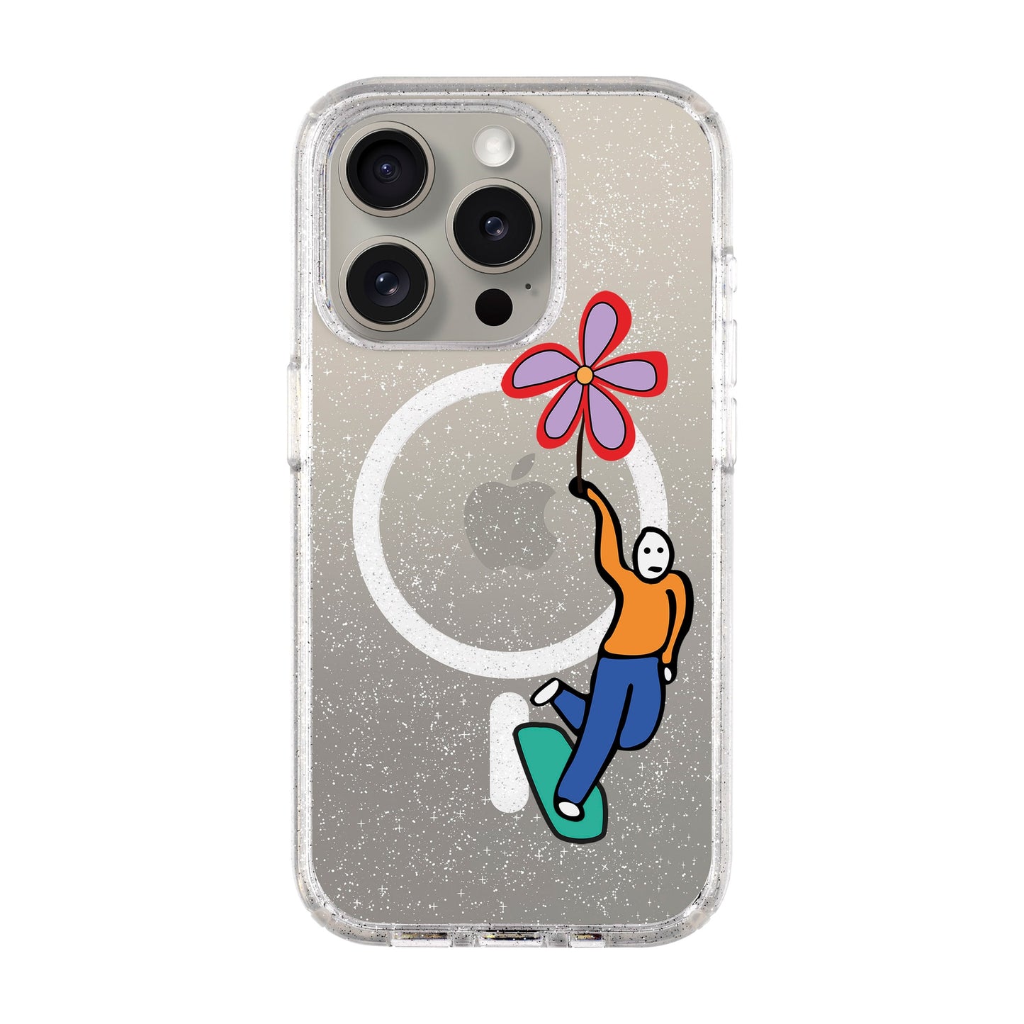 SKATEBOARDER-Shiny Kılıf MagSafe Özellikli - iPhone 15 Pro