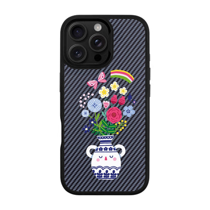 PARTERRE-iPhone 16 Pro Max Plaid Kılıf MagSafe Özellikli