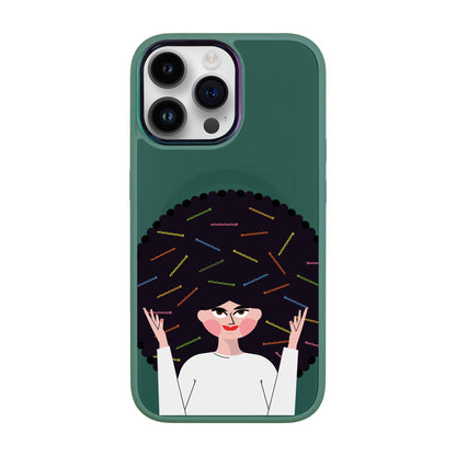 TANGLES OF HAPPINESS-iPhone 14 Pro Max Vigor Kılıf MagSafe Özellikli