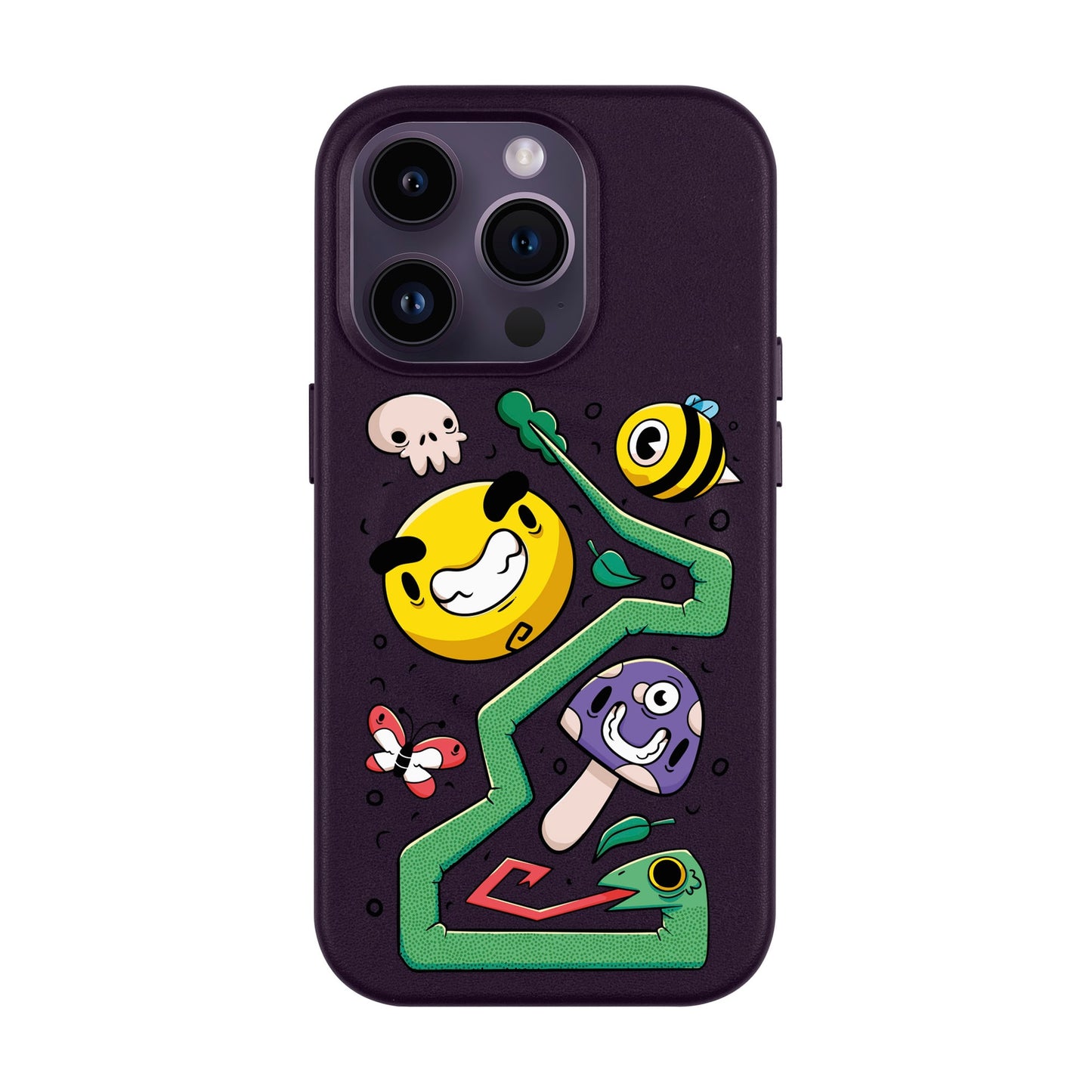 NADUR-Leather Kılıf MagSafe Özellikli - iPhone 14 Pro