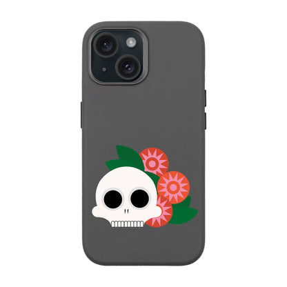 MEMENTO BLOOM-iPhone 15 Leather Premium Kılıf MagSafe Özellikli