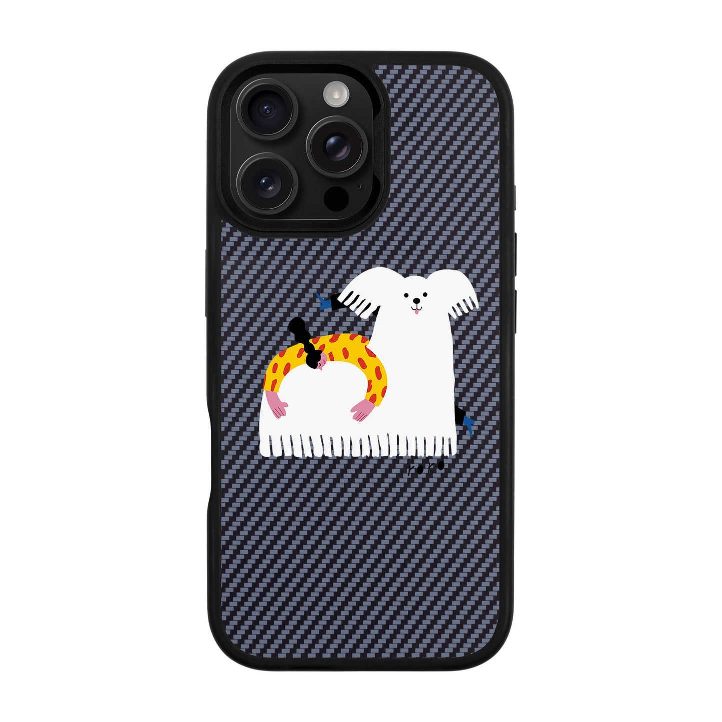 FANCY DOG-iPhone 16 Pro Max Plaid Kılıf MagSafe Özellikli