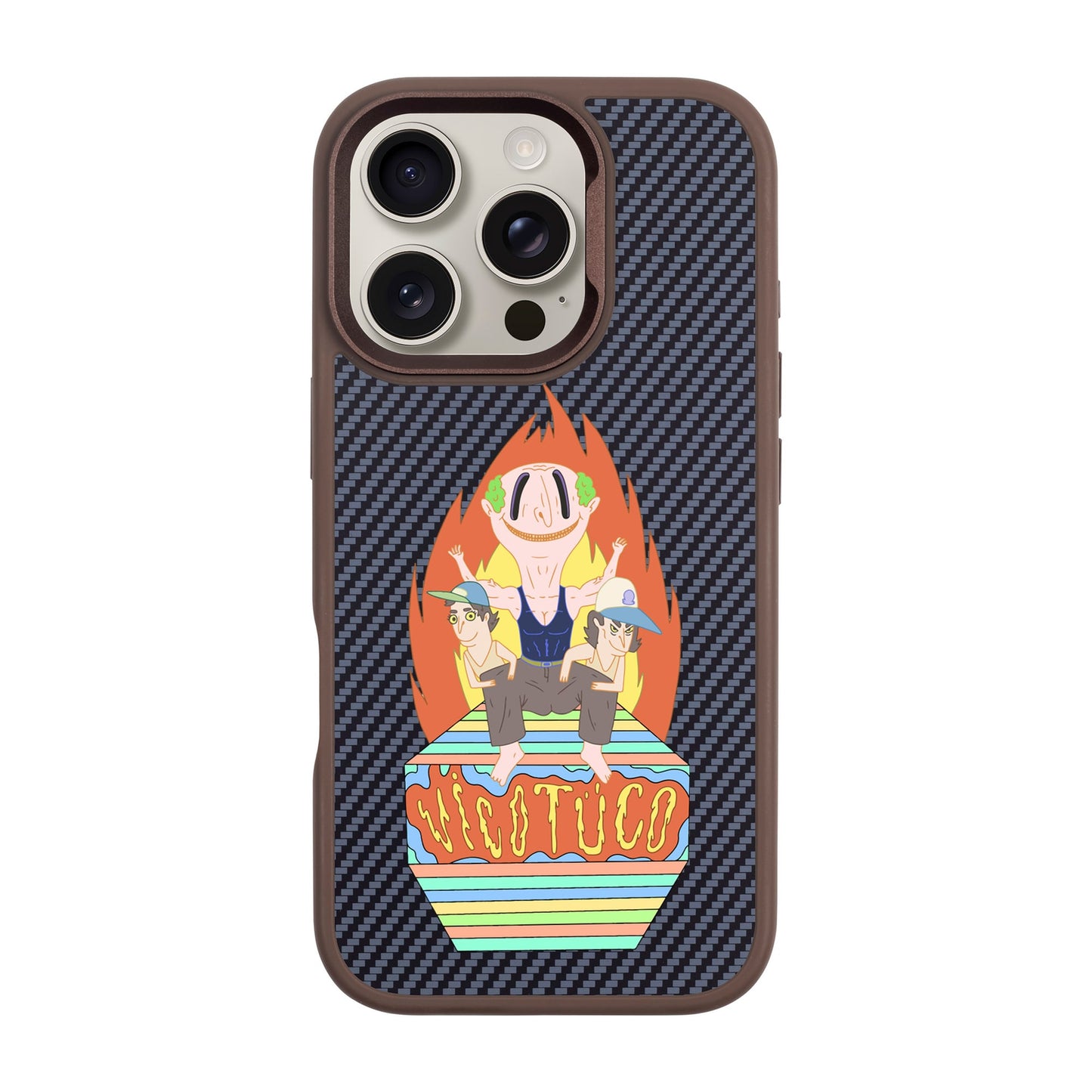 VİCOTÜCO ADAM-iPhone 16 Pro Plaid Kılıf MagSafe Özellikli