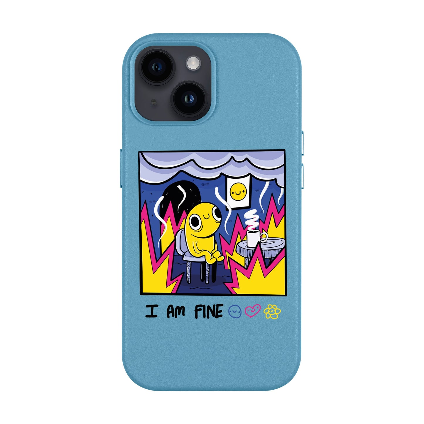 I AM FINE-Leather Kılıf MagSafe Özellikli - iPhone 14