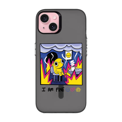 I AM FINE-iPhone 15 Plus Hold Kılıf MagSafe Özellikli