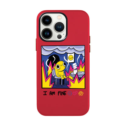 I AM FINE-iPhone 13 Pro Max Leather Kılıf