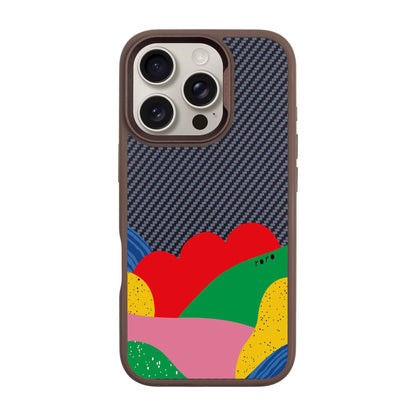 FLAG-iPhone 16 Pro Plaid Kılıf MagSafe Özellikli