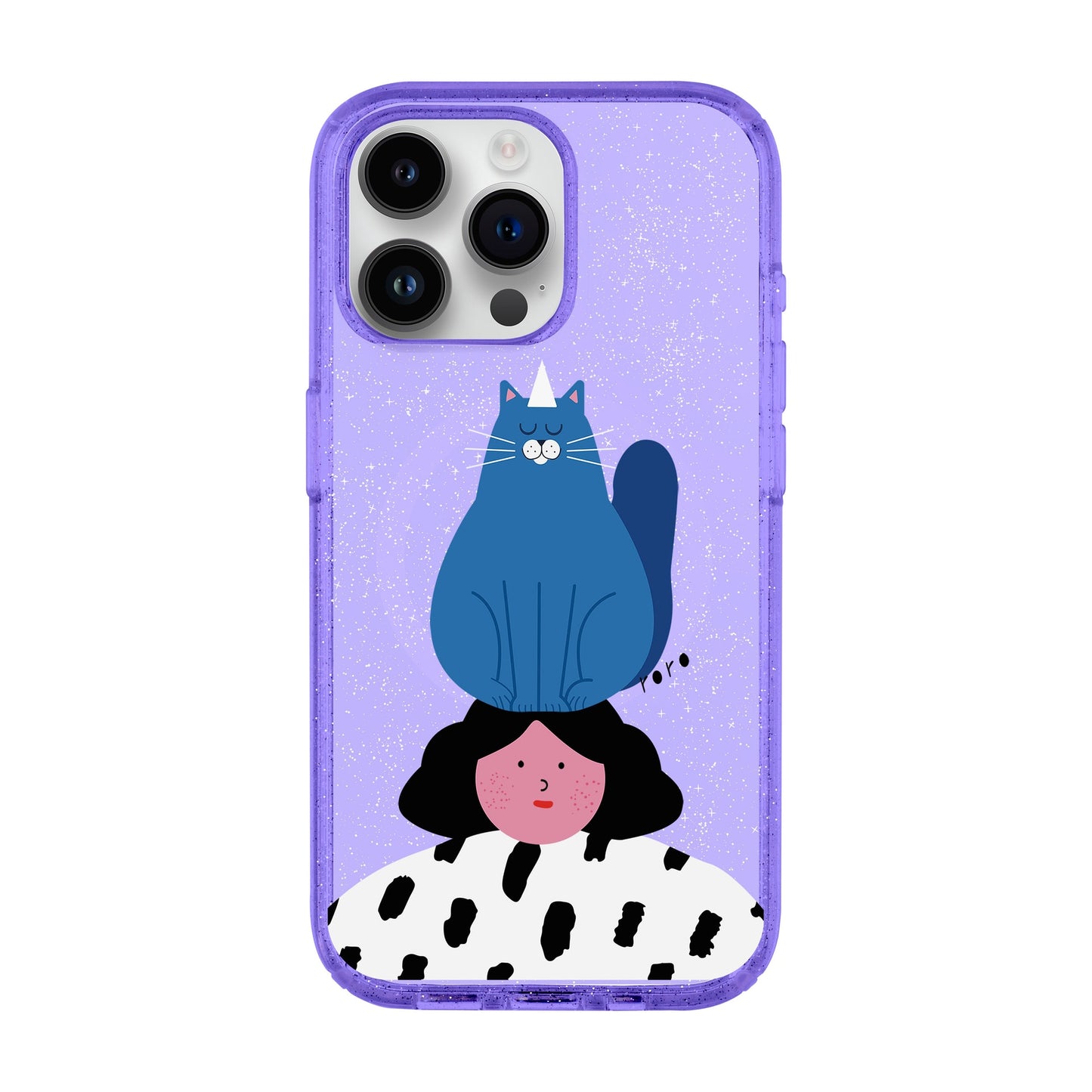 NAUGHTY CAT-iPhone 14 Pro Max Shiny Kılıf MagSafe Özellikli