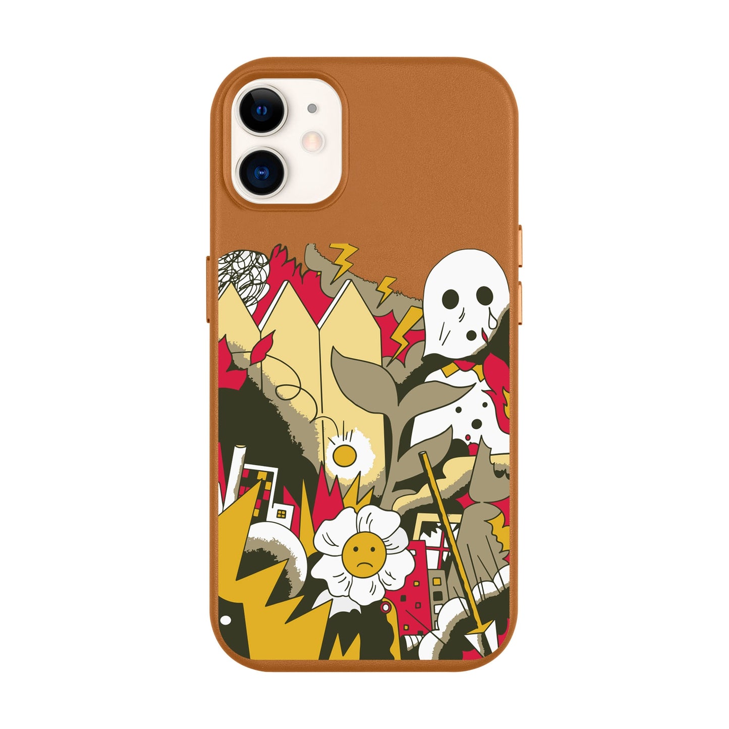 EVERYTHING IS BURNING-Leather Kılıf MagSafe Özellikli - iPhone 11