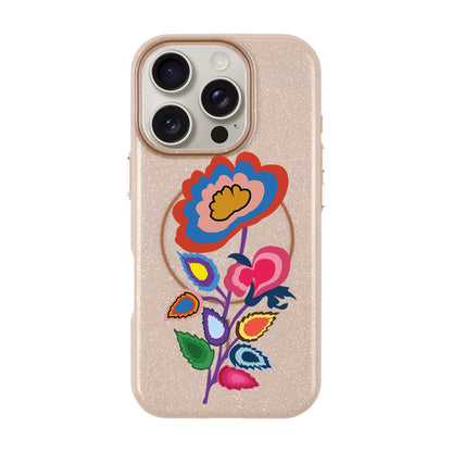KNITTED FLOWER-iPhone 16 Pro Radiant Kılıf MagSafe Özellikli