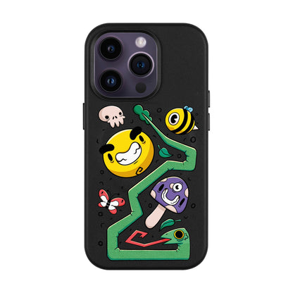 NADUR-Leather Kılıf MagSafe Özellikli - iPhone 14 Pro