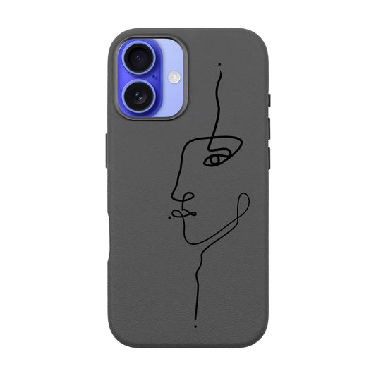 FACE-iPhone 16 Plus Leather Premium Kılıf MagSafe Özellikli