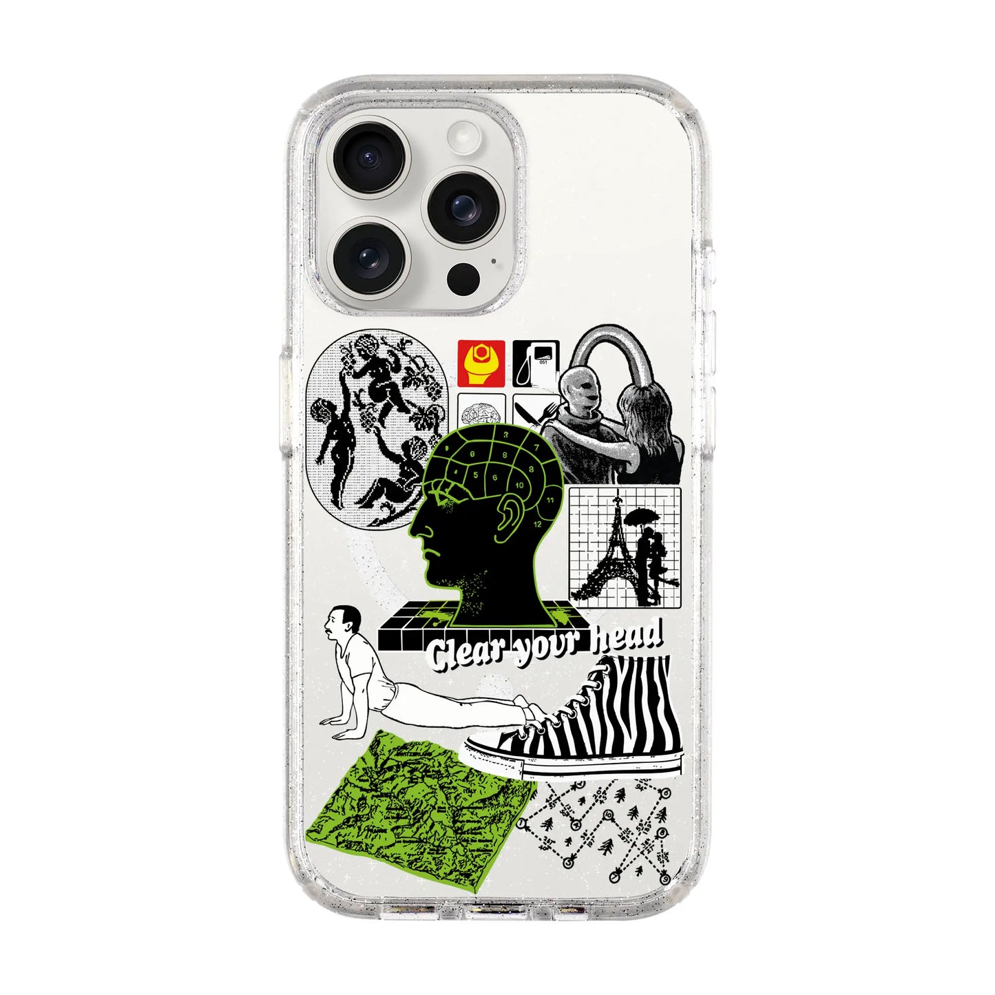 CLEAR YOUR HEAD-Shiny Kılıf MagSafe Özellikli - iPhone 15 Pro Max