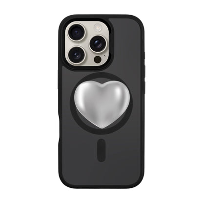 SILVER HEART-iPhone 16 Pro Rise Kılıf MagSafe Özellikli