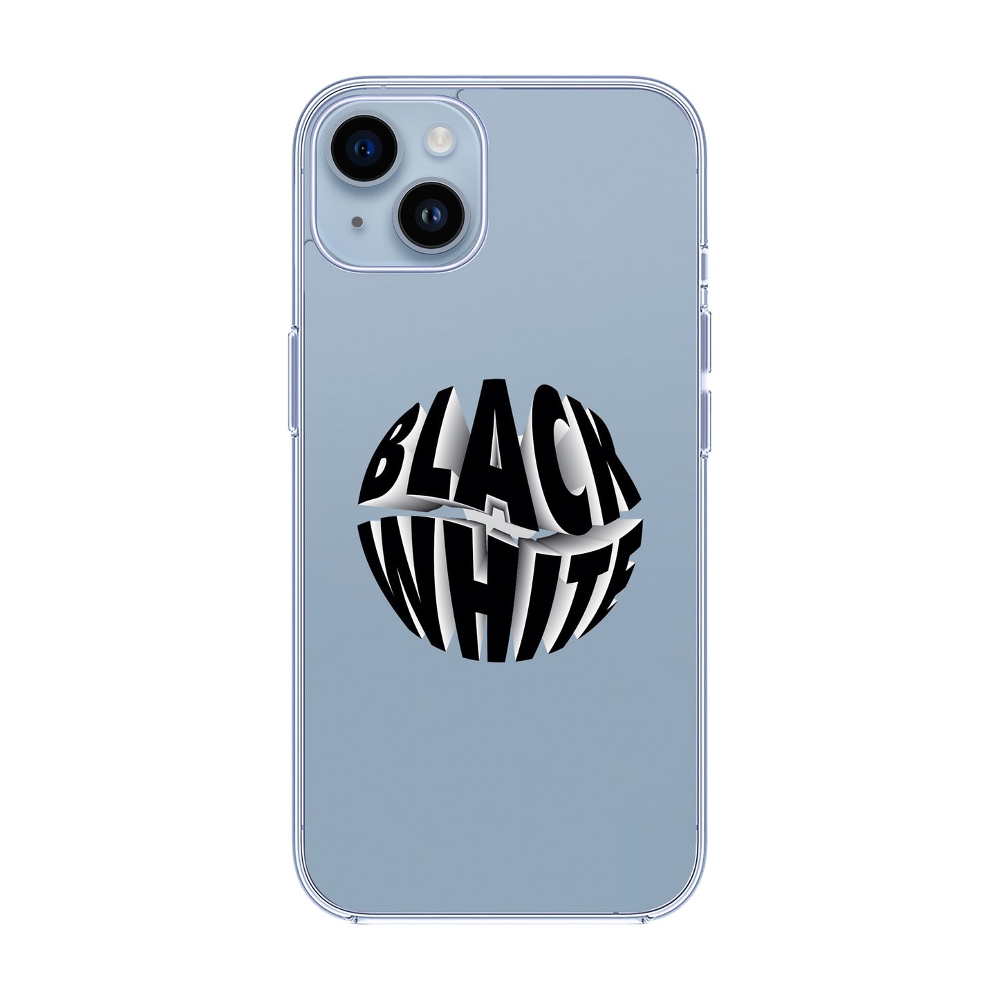 BLACK WHITE-iPhone 14 Plus Solid Kılıf
