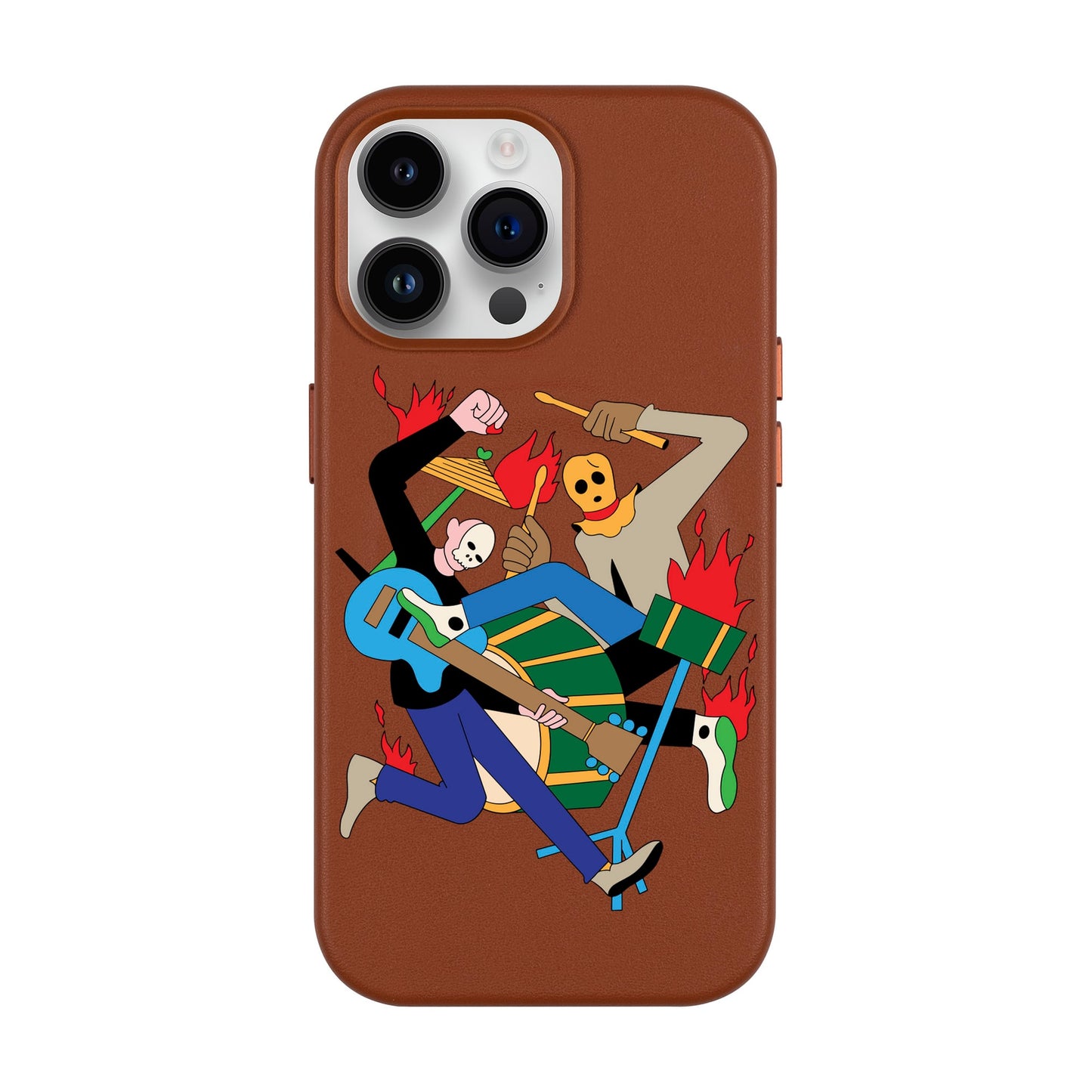 MONSTER MASH-iPhone 14 Pro Max Leather Kılıf MagSafe Özellikli