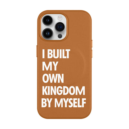 KINGDOM-iPhone 14 Pro Max Leather Kılıf MagSafe Özellikli