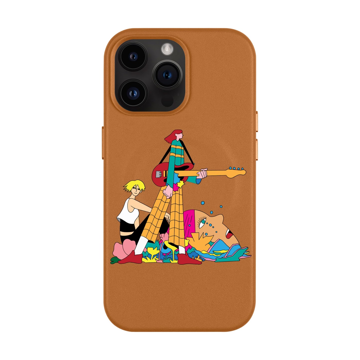 HER BAND-iPhone 14 Pro Max Leather Kılıf MagSafe Özellikli