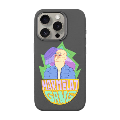 MARMELAT GANG-iPhone 15 Pro Leather Premium Kılıf MagSafe Özellikli