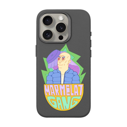 MARMELAT GANG-iPhone 15 Pro Leather Premium Kılıf MagSafe Özellikli