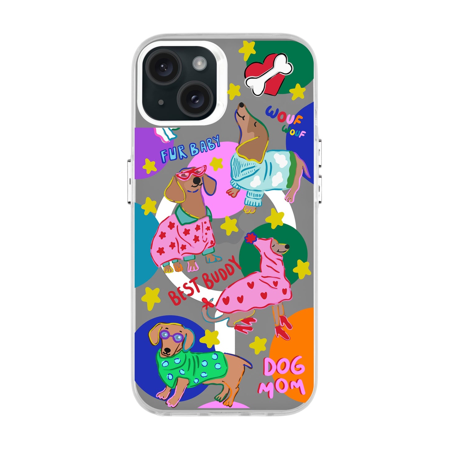DOG MOM-iPhone 15 Plus Hold Kılıf MagSafe Özellikli